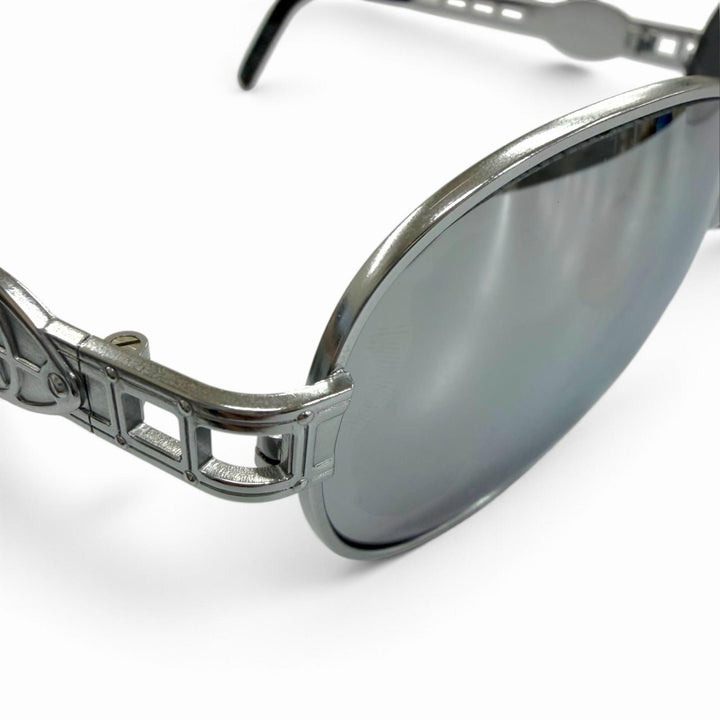 Excellent JEAN-PAUL GAULTIER sunglasses mirror lens eyewear Silver mens 58-6112