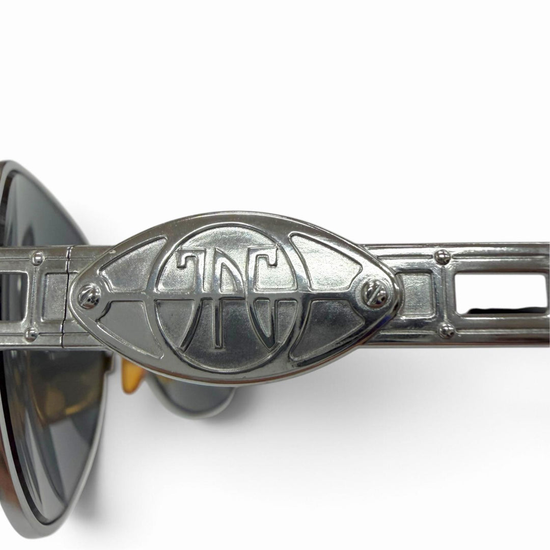 Excellent JEAN-PAUL GAULTIER sunglasses mirror lens eyewear Silver mens 58-6112