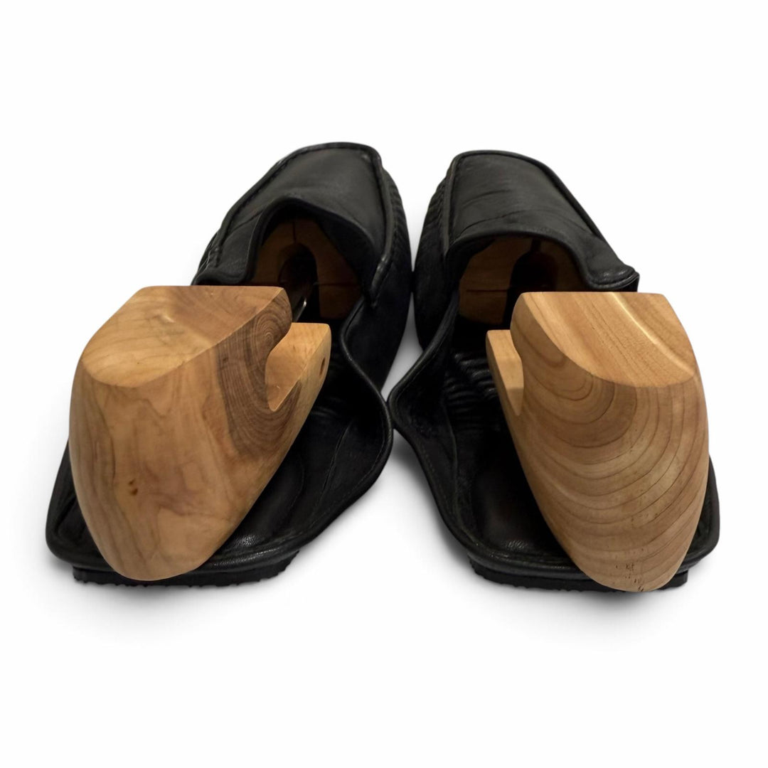 Pristine John Lobb Room shoes slippers black leather mens 41