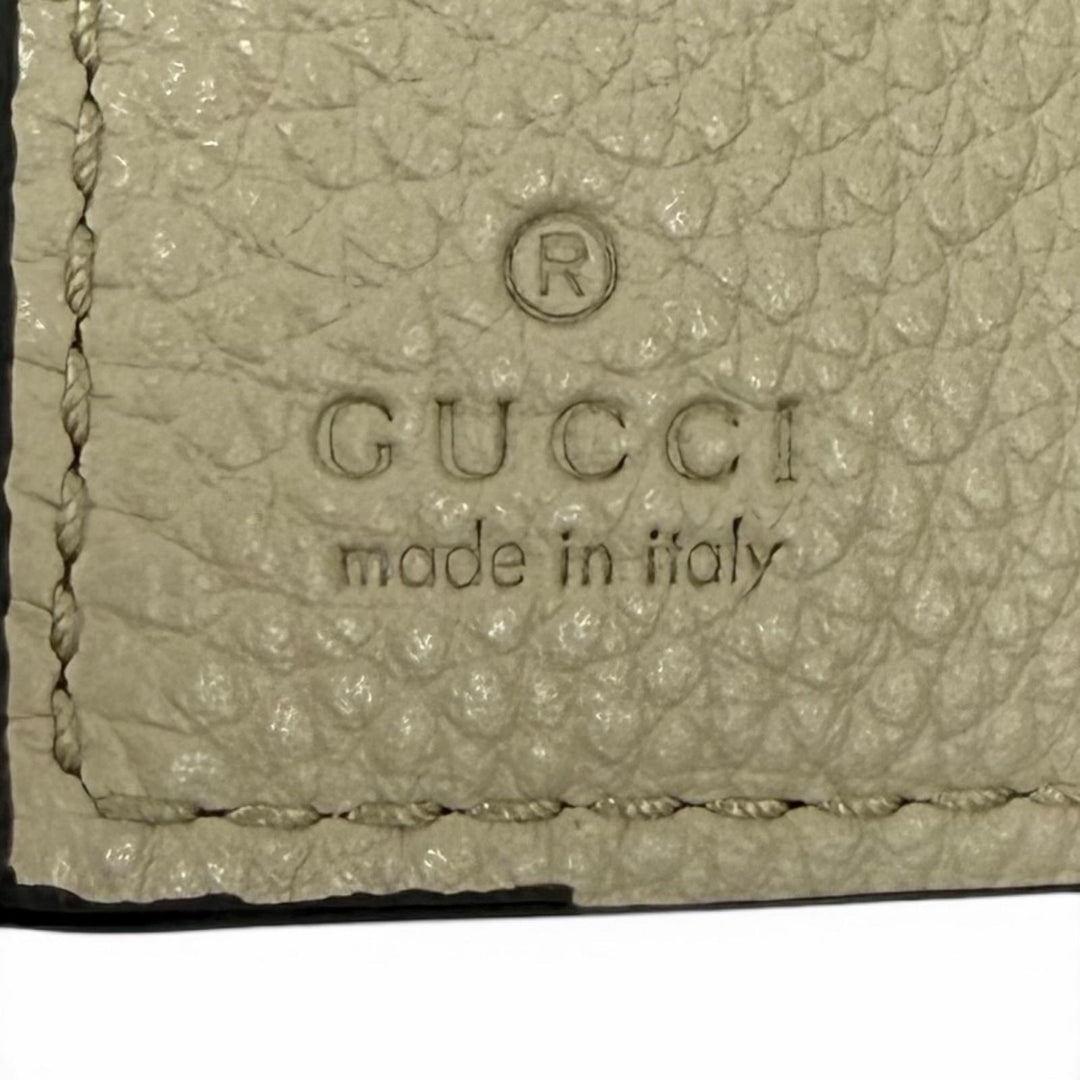 Pristine GUCCI Bifold Wallet Double G Bicolor Small Wallet GG Supreme 841360