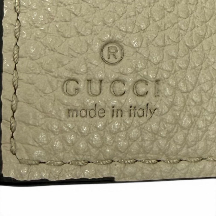 Pristine GUCCI Bifold Wallet Double G Bicolor Small Wallet GG Supreme 841360