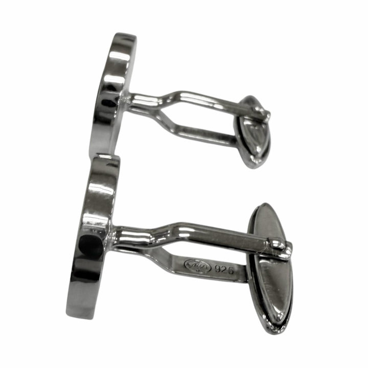 Great Dunhill Cufflinks cufflinks Nek Tie pin set Silver SV925 mens