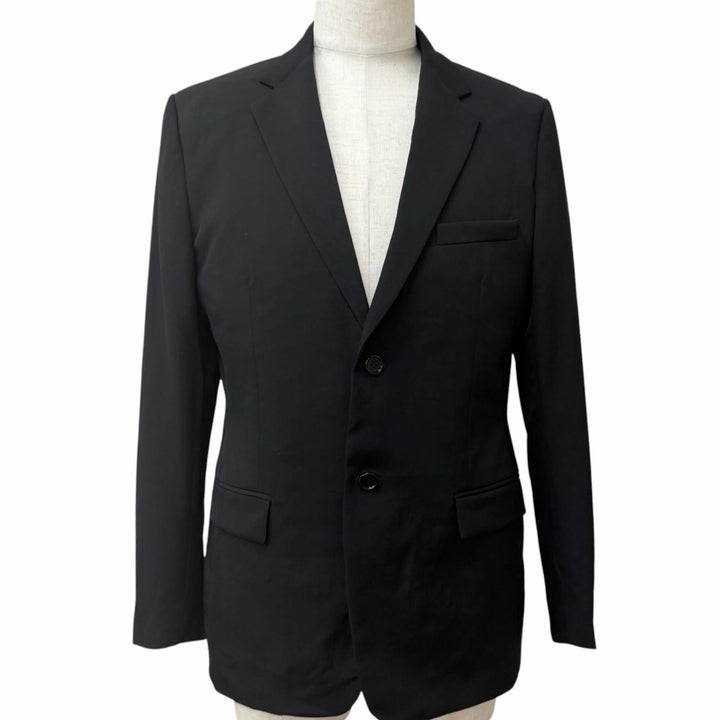 Excellent DIOR tailored jacket Oblique lining black wool mens 48 923C216D4739