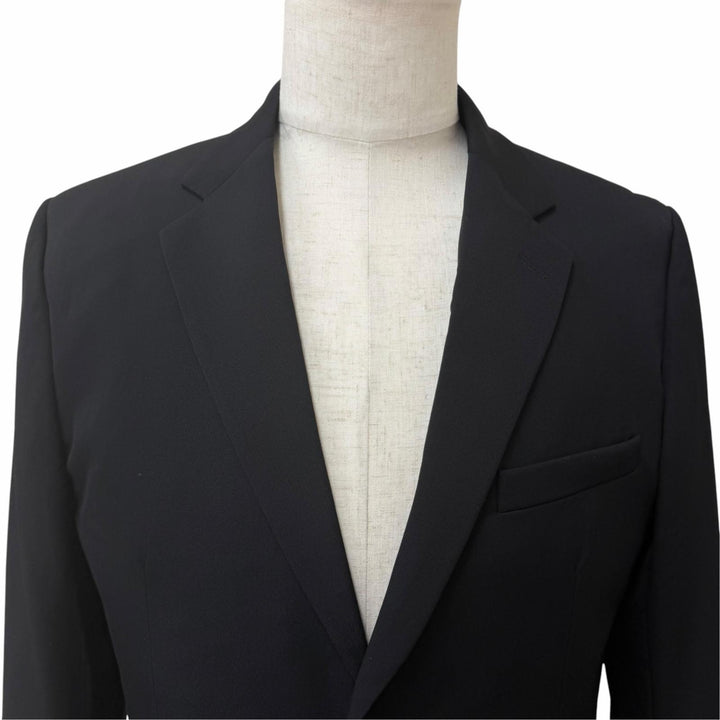 Excellent DIOR tailored jacket Oblique lining black wool mens 48 923C216D4739