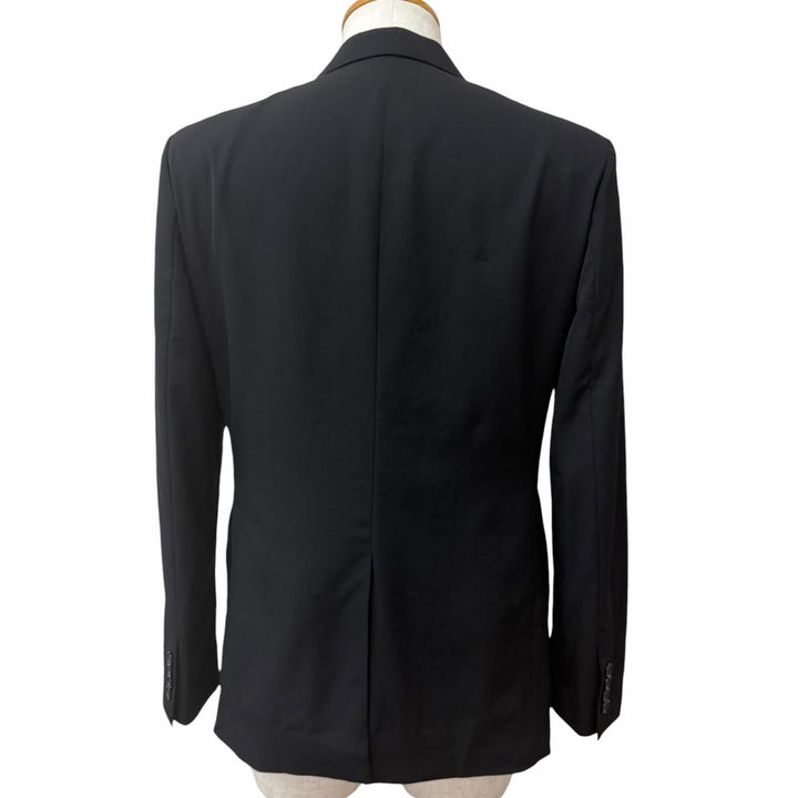 Excellent DIOR tailored jacket Oblique lining black wool mens 48 923C216D4739