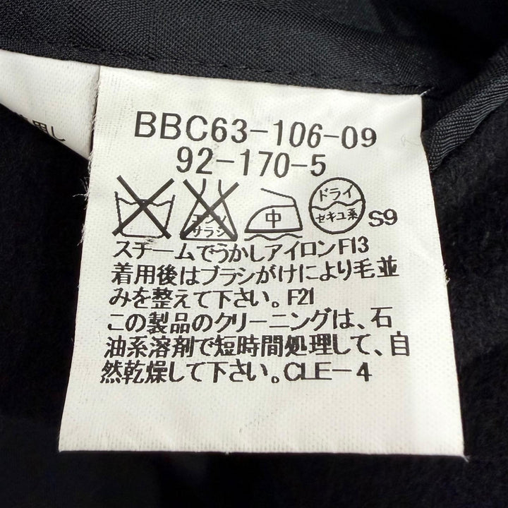 Great BURBERRY LONDON Chester coat Logo button black cashmere mens
