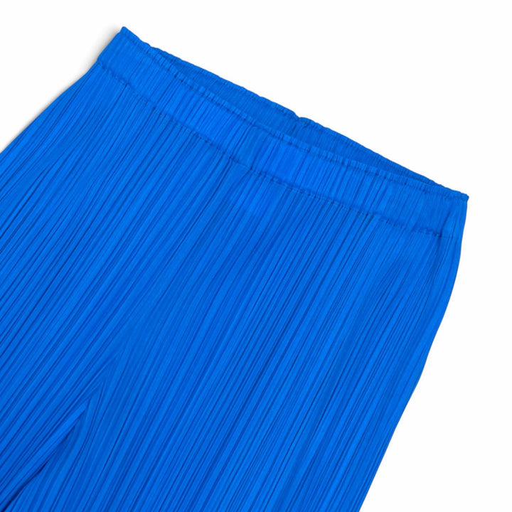 Excellent PLEATS PLEASE Pants Pleated blue polyester Women 2 PP33JF124