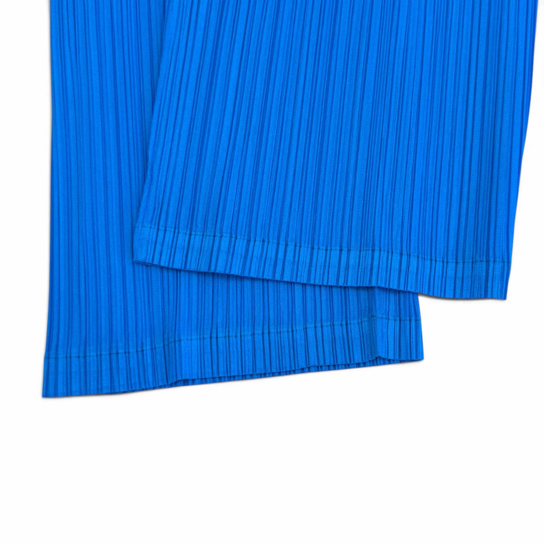 Excellent PLEATS PLEASE Pants Pleated blue polyester Women 2 PP33JF124