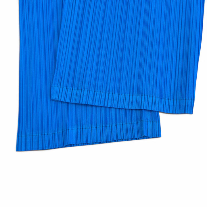Excellent PLEATS PLEASE Pants Pleated blue polyester Women 2 PP33JF124