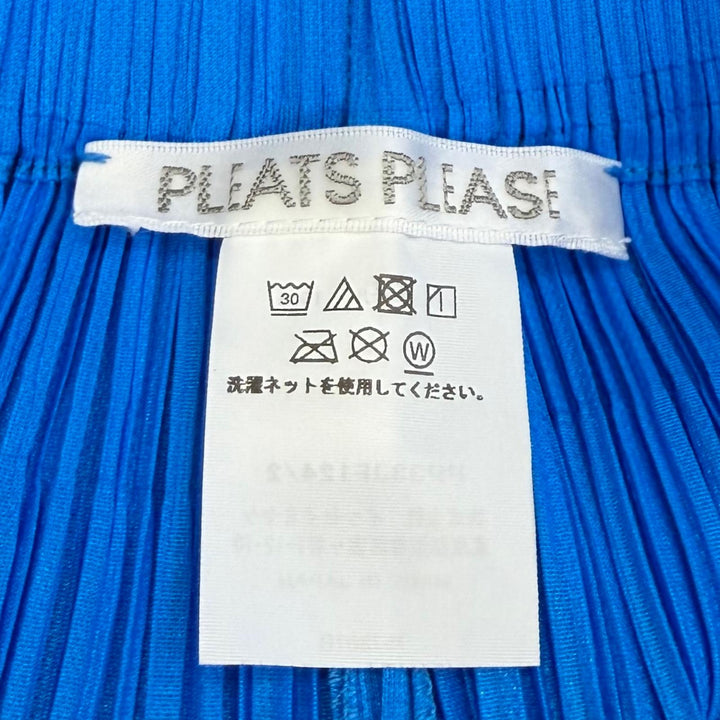 Excellent PLEATS PLEASE Pants Pleated blue polyester Women 2 PP33JF124