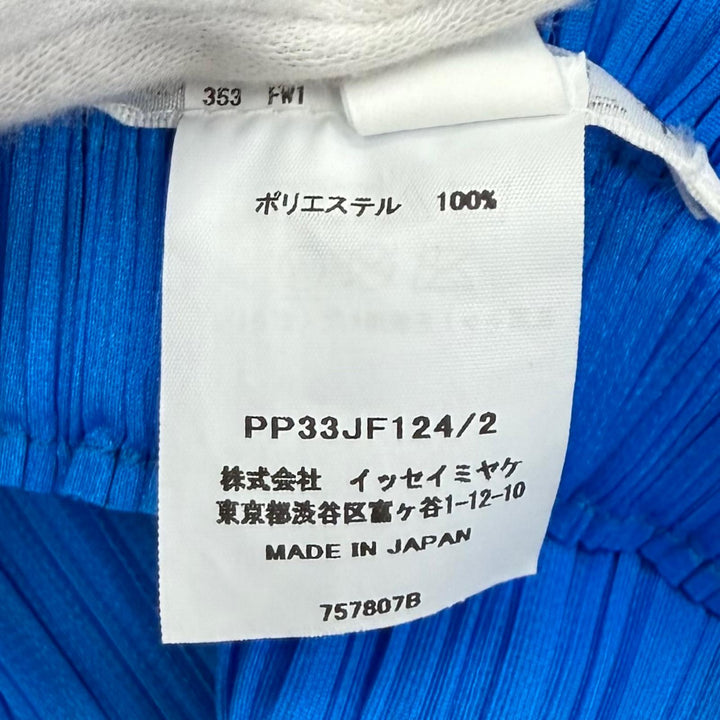 Excellent PLEATS PLEASE Pants Pleated blue polyester Women 2 PP33JF124