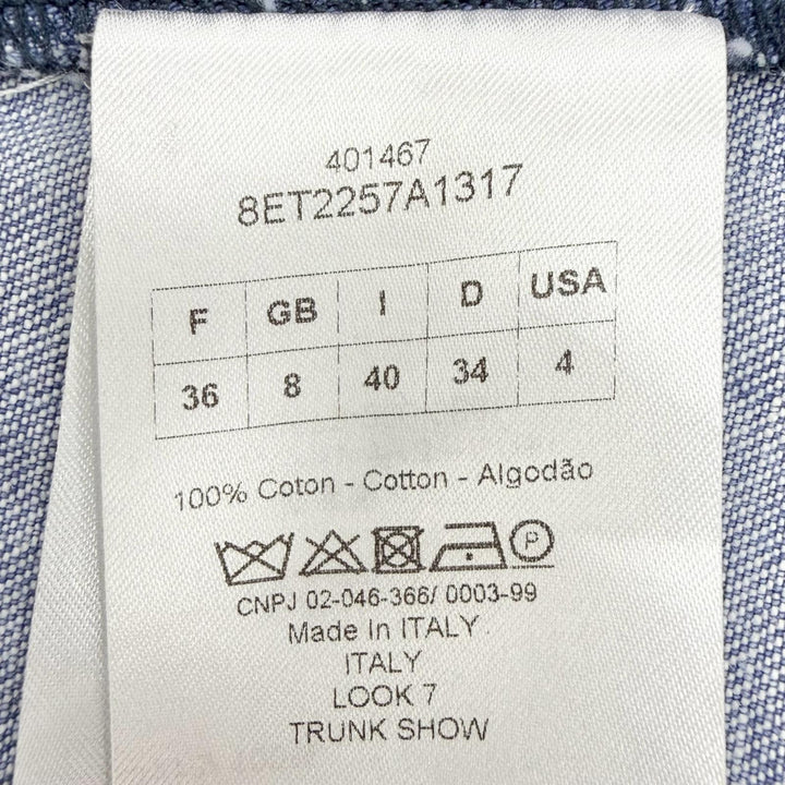 Great Christian Dior Denim Patchwork Bee Embroidery Bar Jacket 40 8ET2257A1317