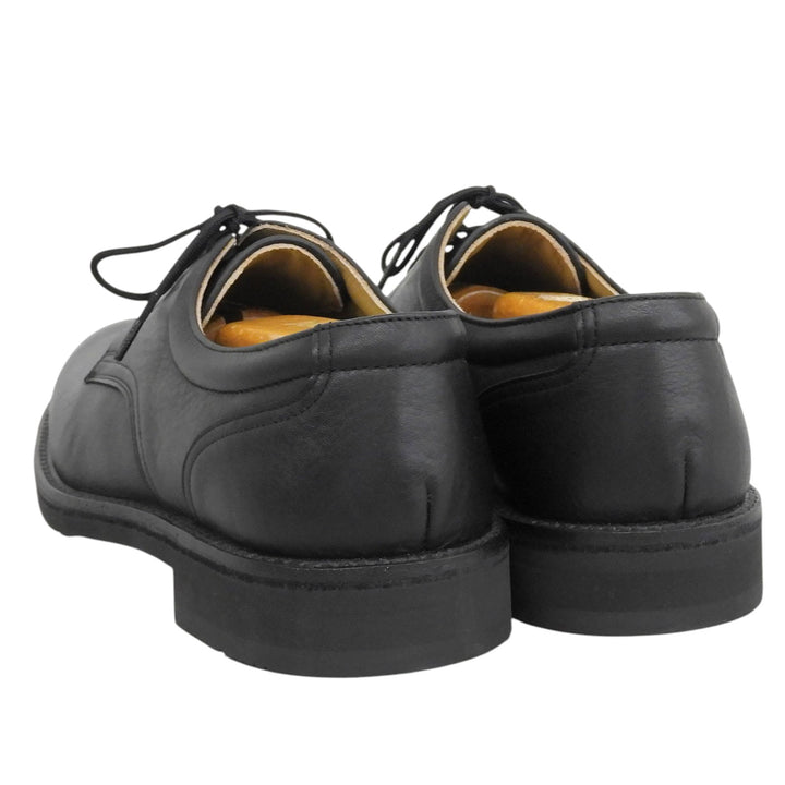 Pristine REGAL Leather shoes Open lacing plain toe business shoes black mens 25