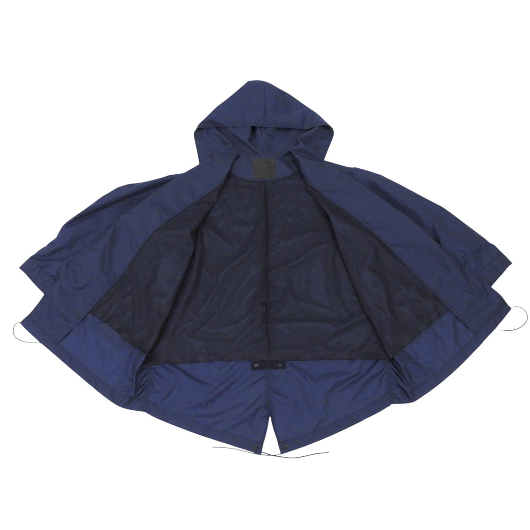 Excellent FUMITO GANRYU coat M-51 Rain Gown Belted Rain Navy Nylon FU7-CO-01