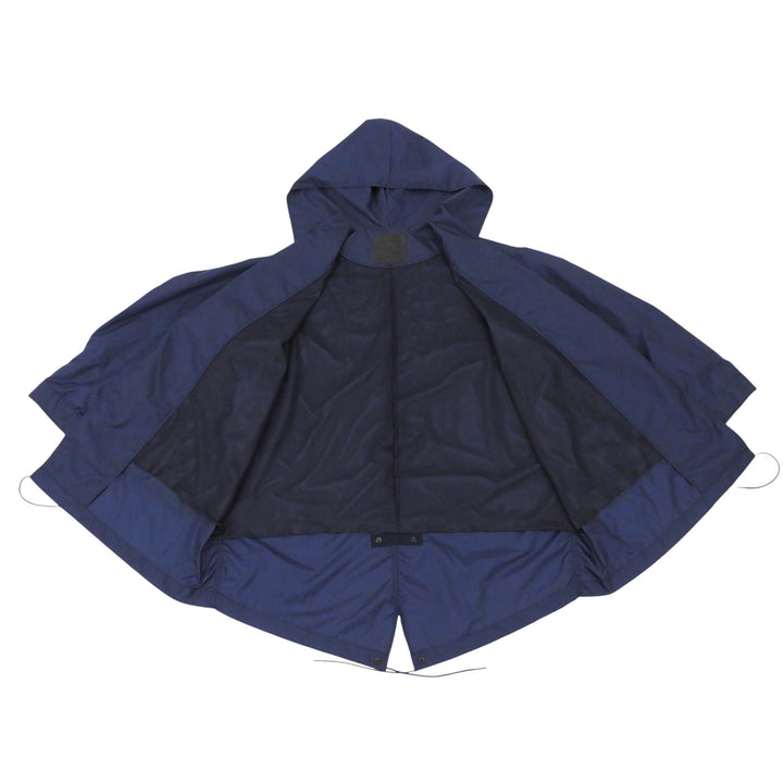 Excellent FUMITO GANRYU coat M-51 Rain Gown Belted Rain Navy Nylon FU7-CO-01
