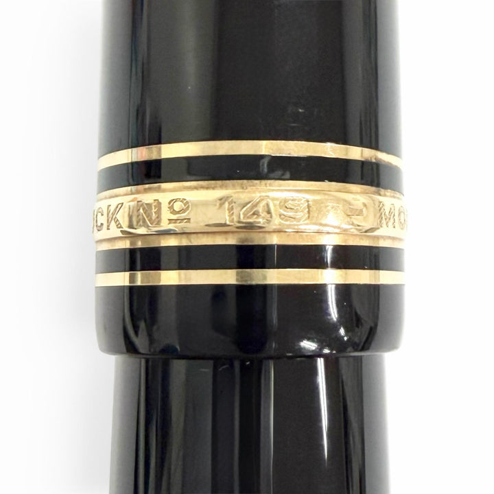Very Good MONTBLANC fountain pen Meisterstück 149 Cap type black 18K mens