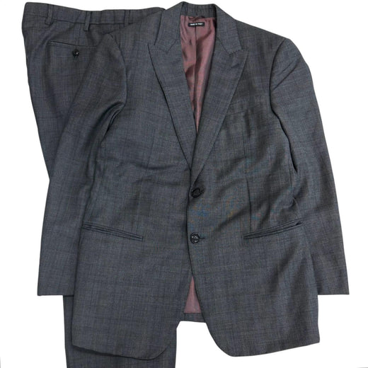 Great GIORGIO ARMANI suit Black Tag WALL STREET Check Pattern