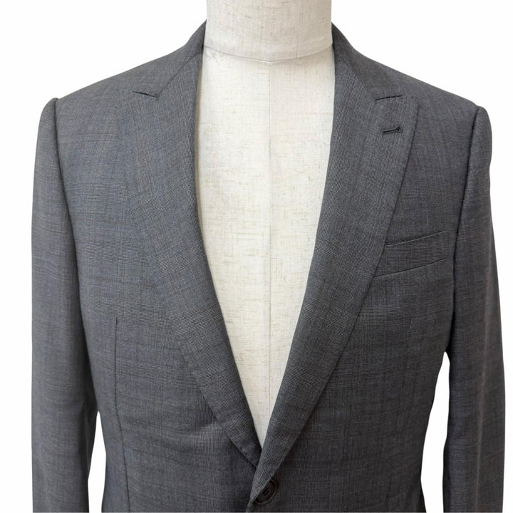 Great GIORGIO ARMANI suit Black Tag WALL STREET Check Pattern