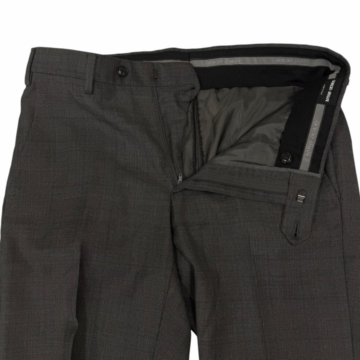 Great GIORGIO ARMANI suit Black Tag WALL STREET Check Pattern