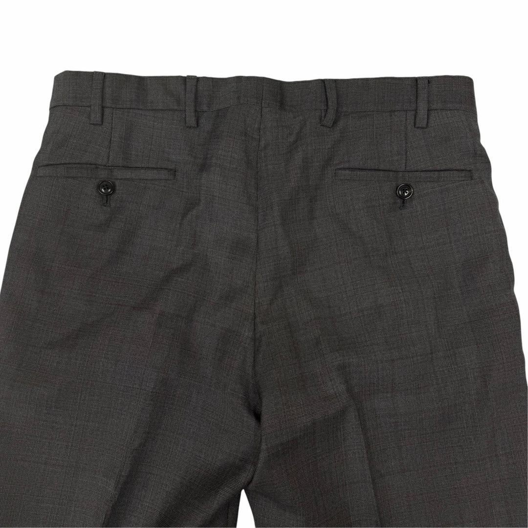Great GIORGIO ARMANI suit Black Tag WALL STREET Check Pattern