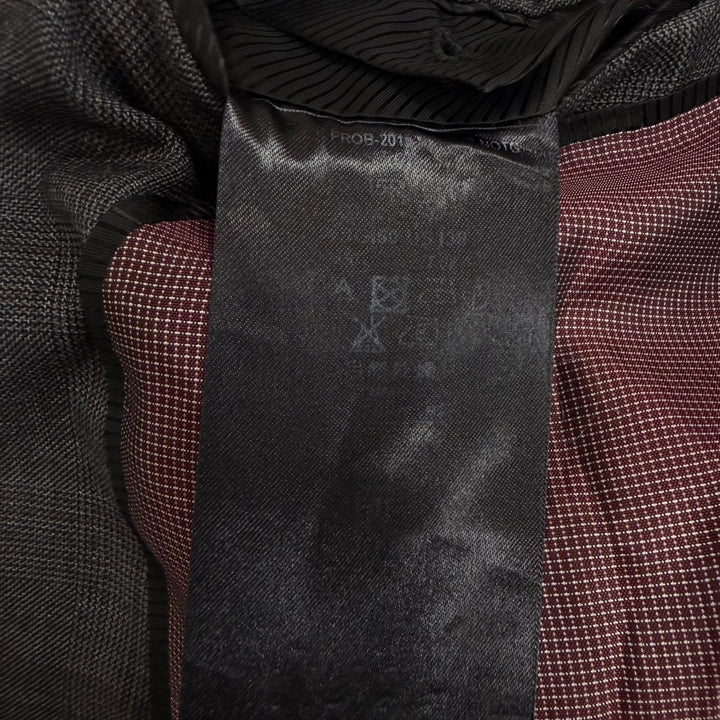 Great GIORGIO ARMANI suit Black Tag WALL STREET Check Pattern
