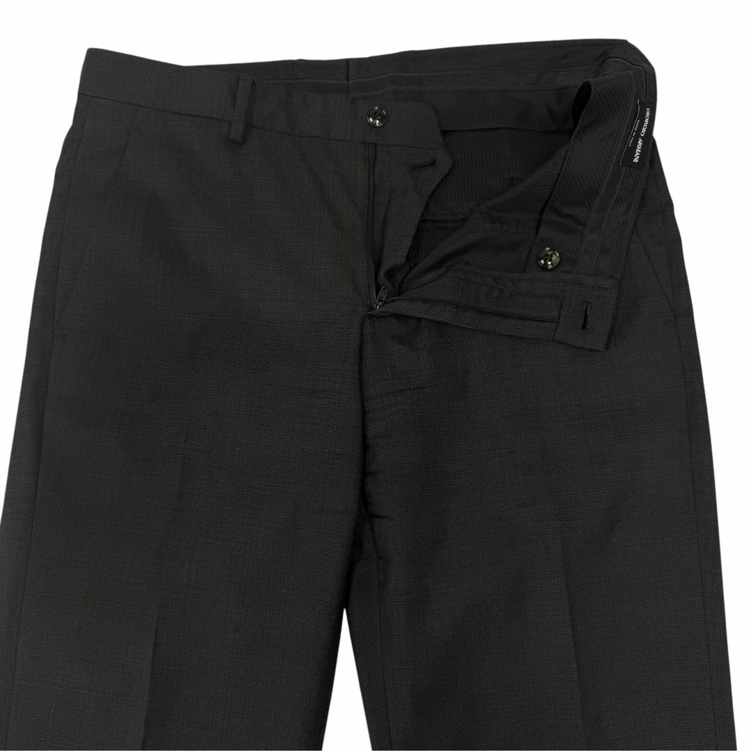 Great GIORGIO ARMANI suit Black Tag SOHO Single black wool mens