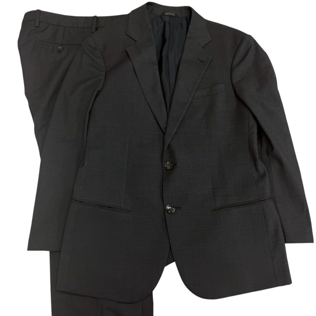 Great GIORGIO ARMANI suit Black Tag SOHO Single black wool mens