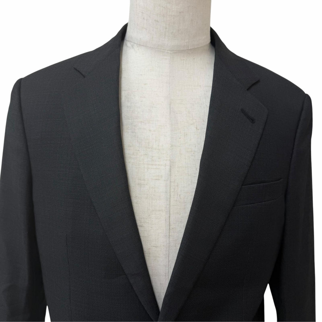 Great GIORGIO ARMANI suit Black Tag SOHO Single black wool mens