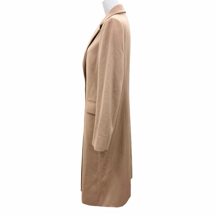 Excellent Aquascutum LONDON Chester coat Logo button Camel cashmere Women 10