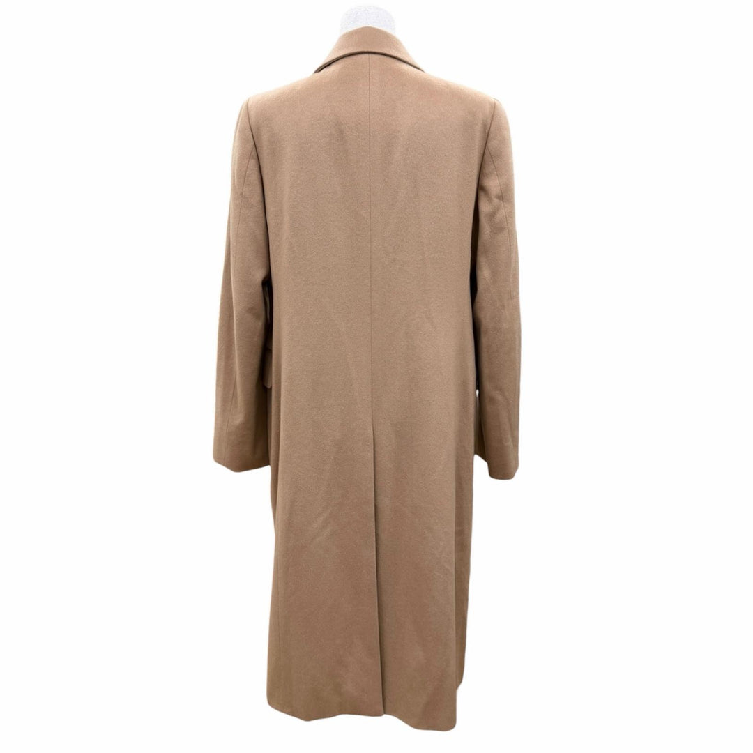 Excellent Aquascutum LONDON Chester coat Logo button Camel cashmere Women 10