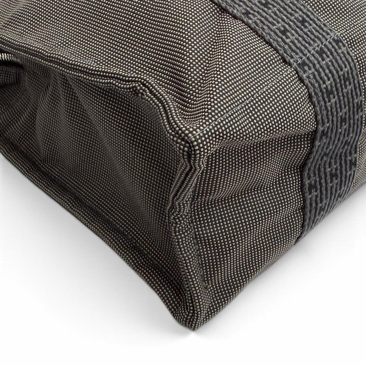 Excellent HERMES Backpack Daypack Her Line ad MM Serie Button 2-Way Canvas gray