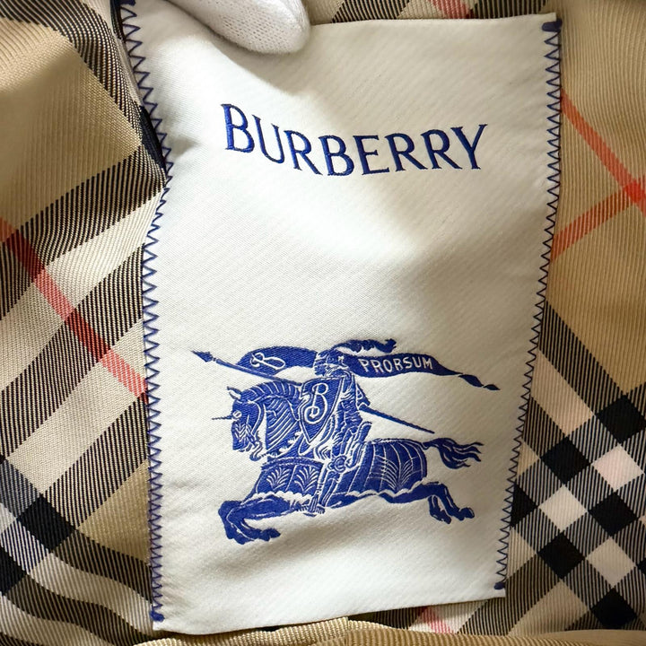Excellent BURBERRY Shoulder Bag Vintage check cross sling bag beige canvas