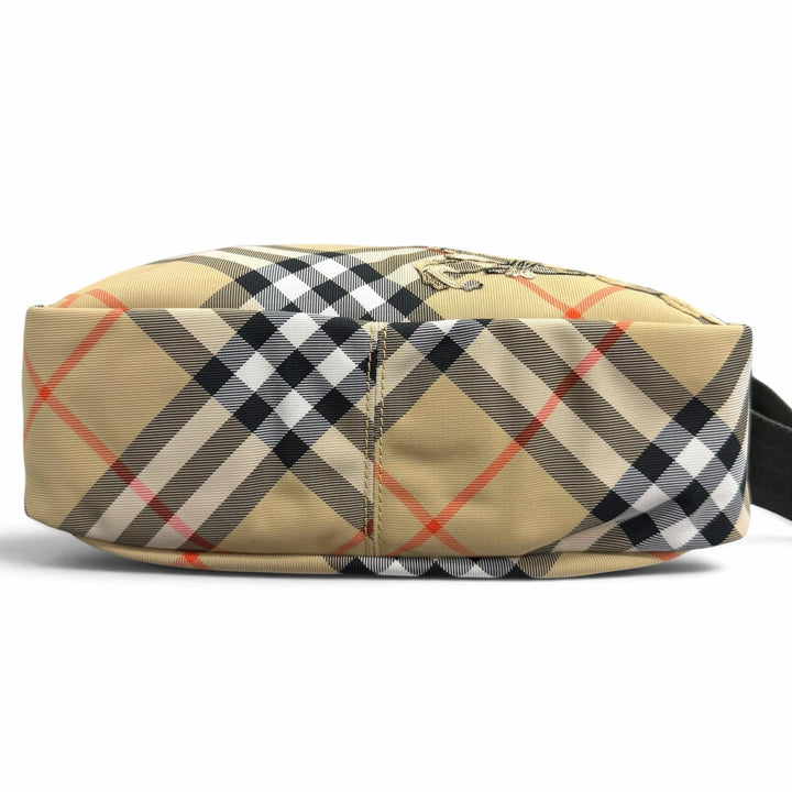 Excellent BURBERRY Shoulder Bag Vintage check cross sling bag beige canvas
