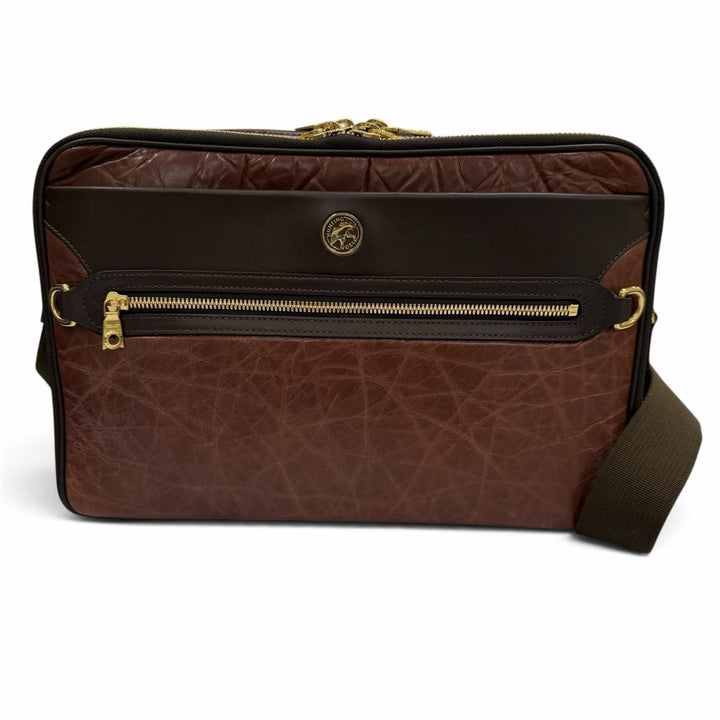 Excellent HUNTING WORLD Shoulder Bag Bordeaux Battling cross mens