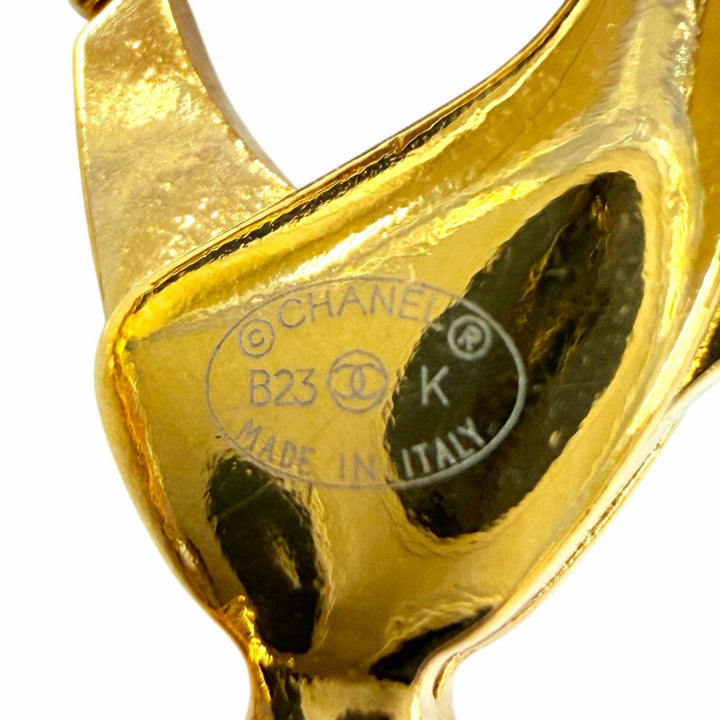 Excellent CHANEL Necklace COCO Mark Matelassé Bag Motif Choker gold B23K ABB839