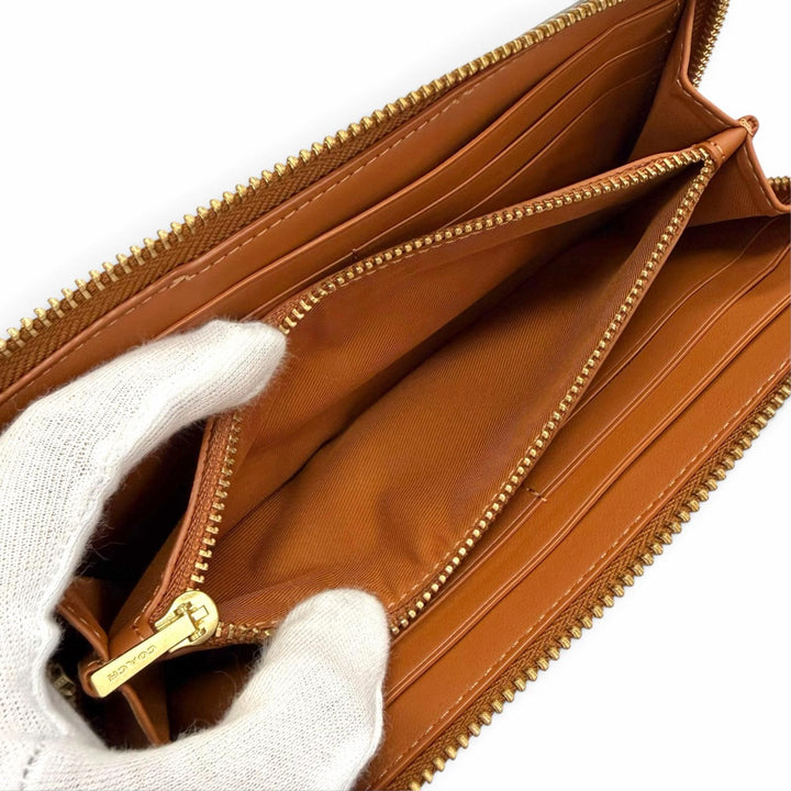 Excellent COACH Purse Essential Slim Accordion Zip Wallet Horse and CAN81