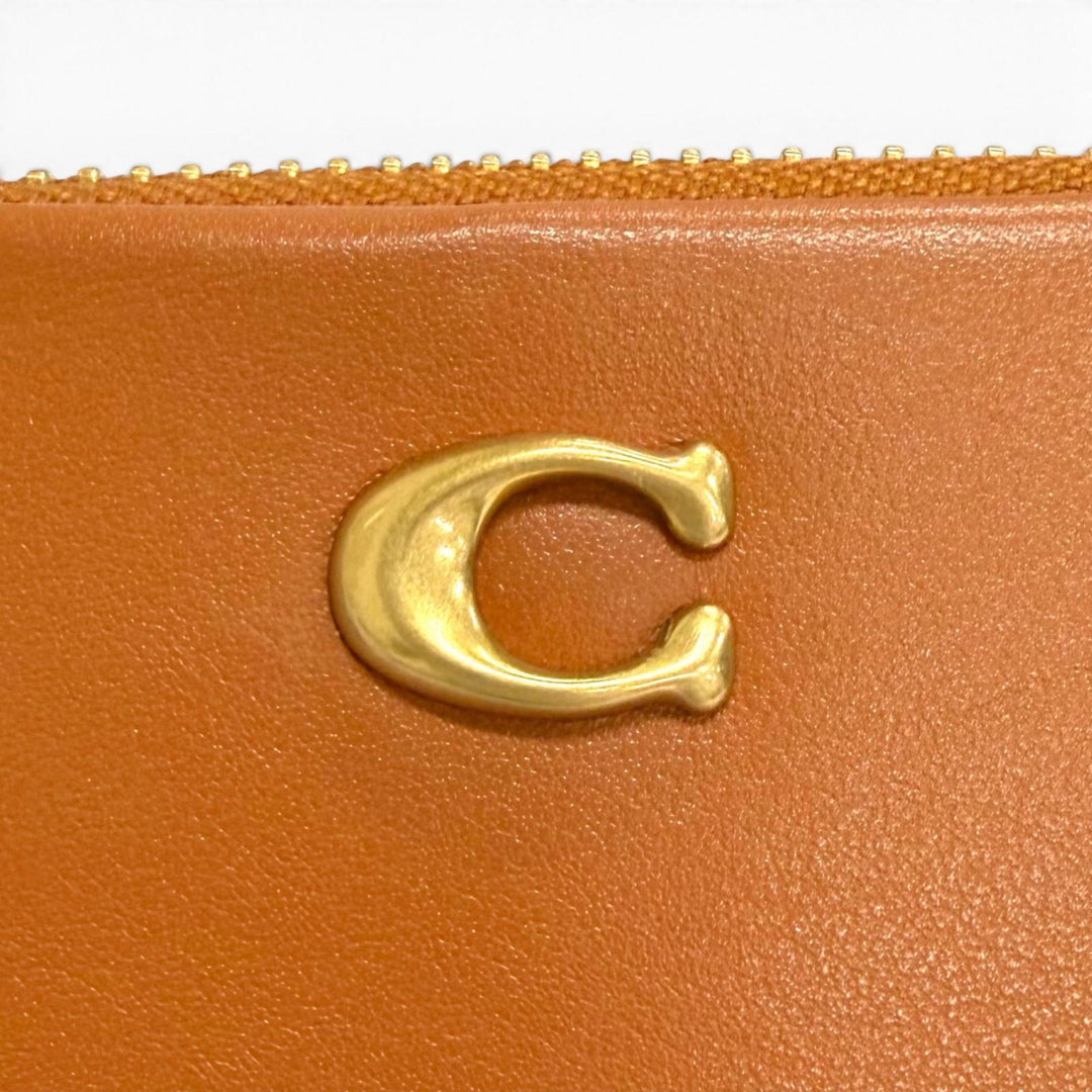 Excellent COACH Purse Essential Slim Accordion Zip Wallet Horse and CAN81