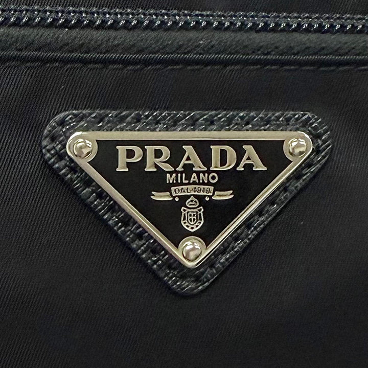 Excellent PRADA Clutch bag Triangle logo, triangular plate, business bag 2NA819