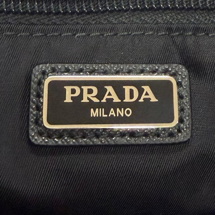 Excellent PRADA Clutch bag Triangle logo, triangular plate, business bag 2NA819