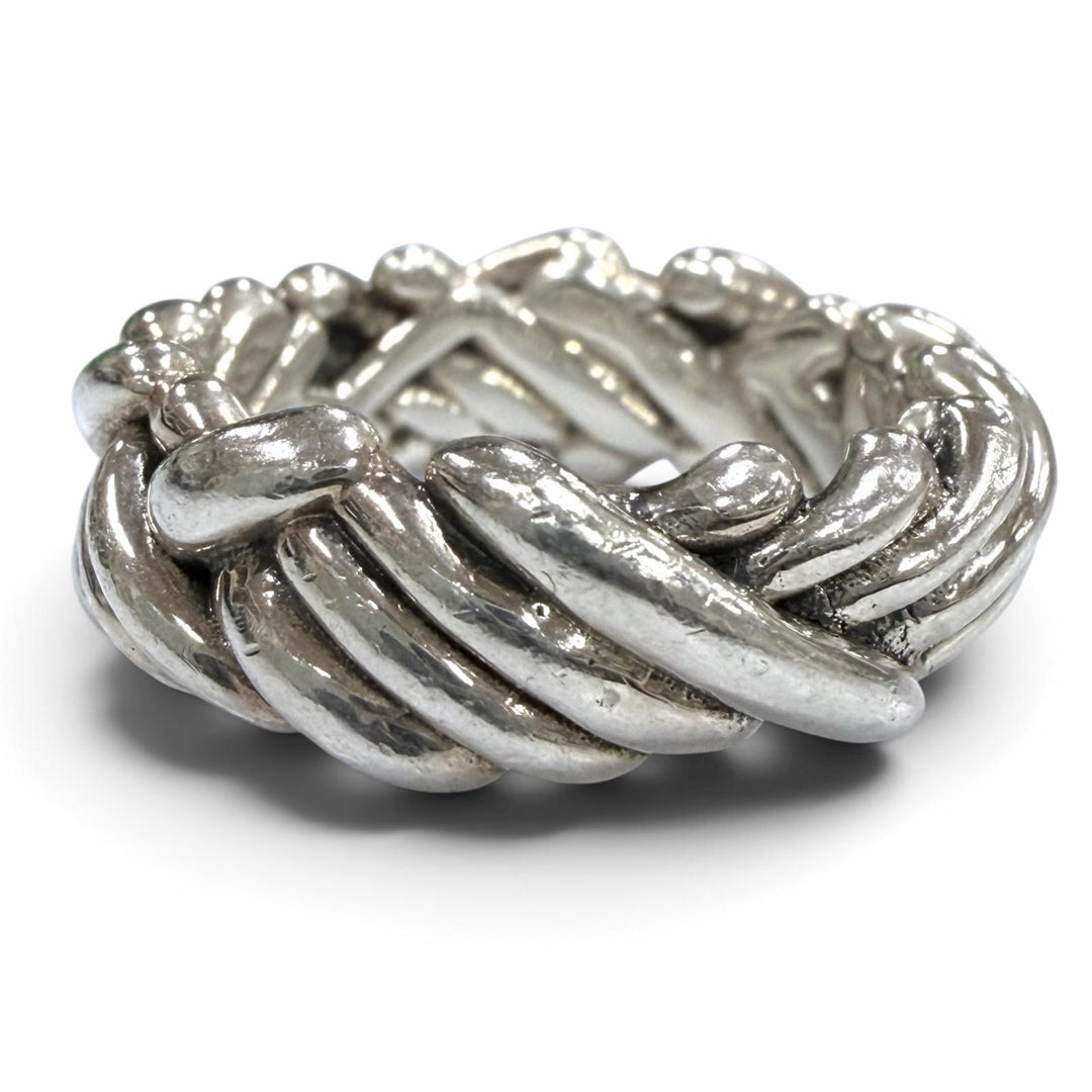 Great BOTTEGAVENETA Ring ring INTRECCIATO Silver AG925 mens 838190