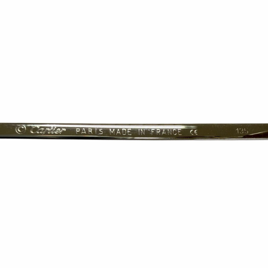 Very Good Cartier sunglasses 2C Decor Rimless Two-Point Silver