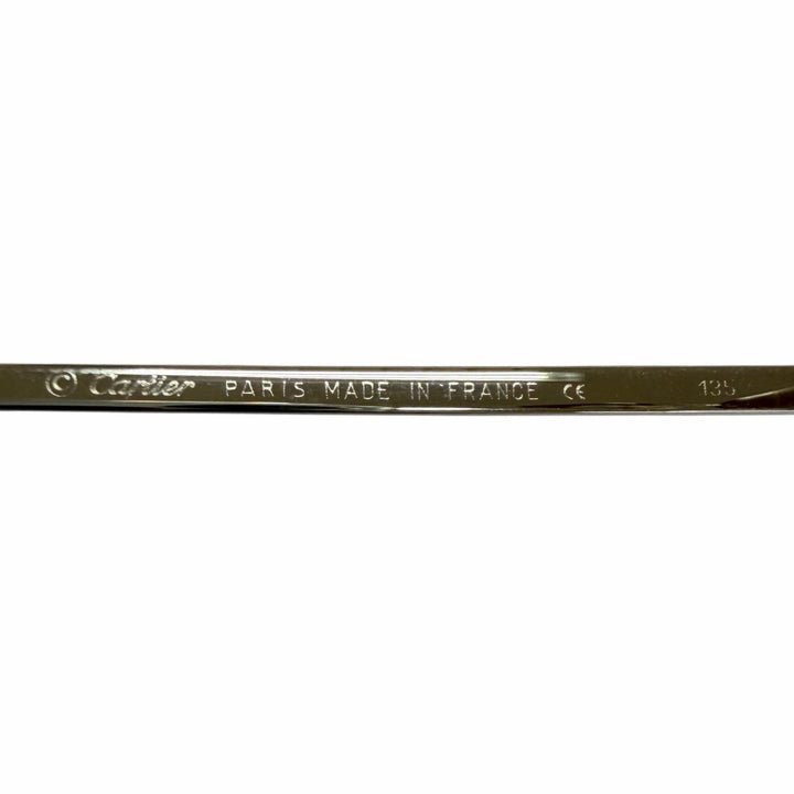 Very Good Cartier sunglasses 2C Decor Rimless Two-Point Silver
