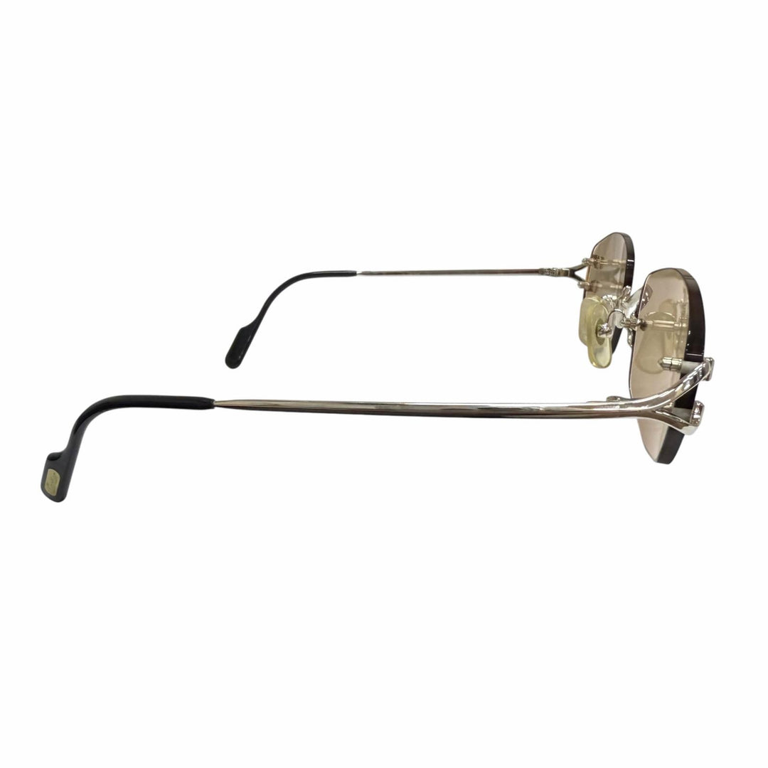 Very Good Cartier sunglasses 2C Decor Rimless Two-Point Silver