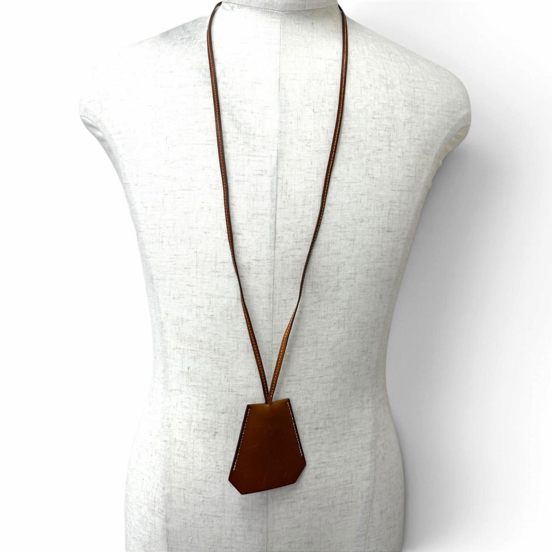 Very Good HERMES Necklace Margiela-era Large Clochette gold Vauvarenia mens