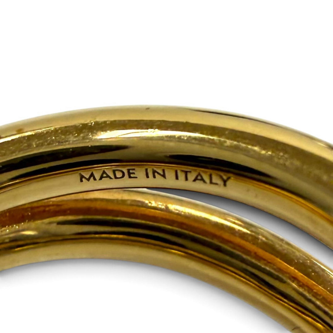 Excellent CELINE Ring ring Knot Double Ring gold Women 50 461FW6BRA