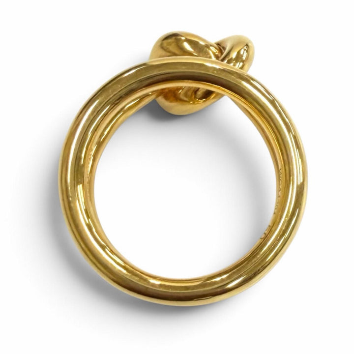 Excellent CELINE Ring ring Knot Double Ring gold Women 50 461FW6BRA