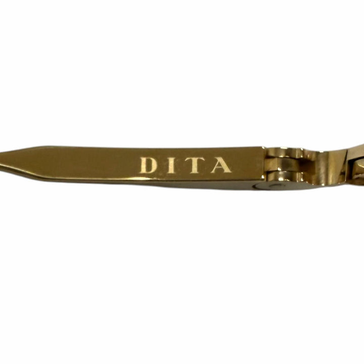 Great DITA sunglasses FLIGHT006 Two-bridge mirror lens gold