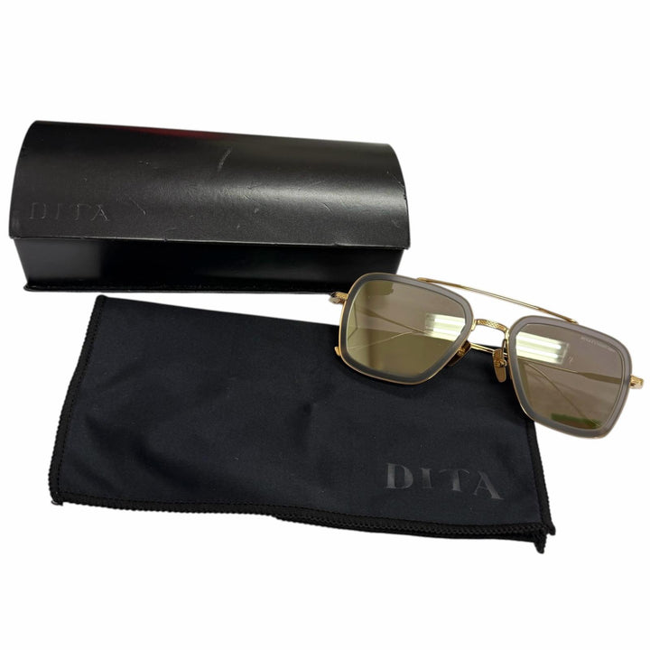 Great DITA sunglasses FLIGHT006 Two-bridge mirror lens gold