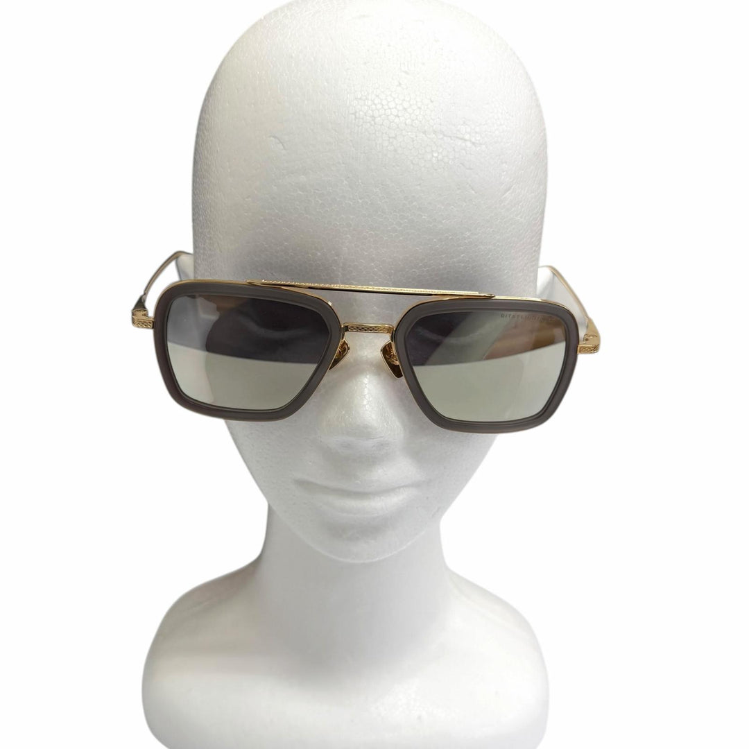 Great DITA sunglasses FLIGHT006 Two-bridge mirror lens gold