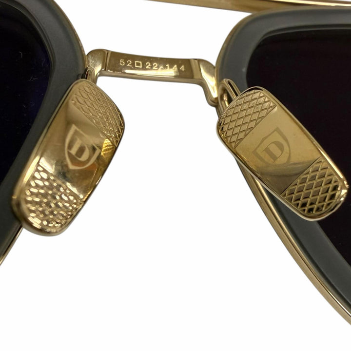 Great DITA sunglasses FLIGHT006 Two-bridge mirror lens gold